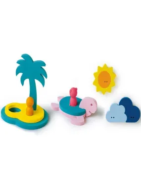 3D bath puzzle Island Treasure Multicolor