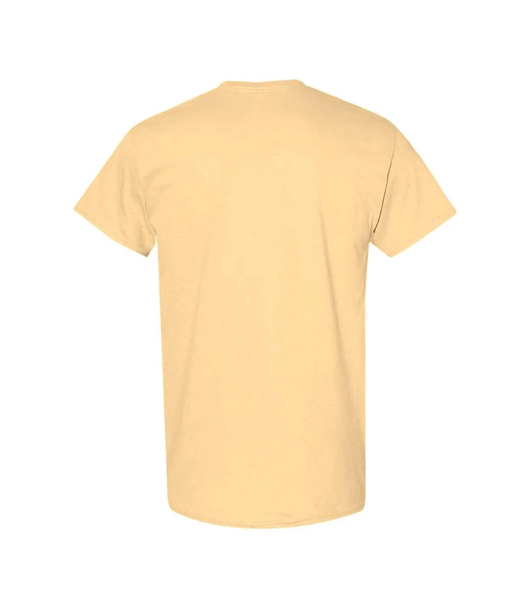 5-pack pale yellow Gildan short sleeve men's t-shirts