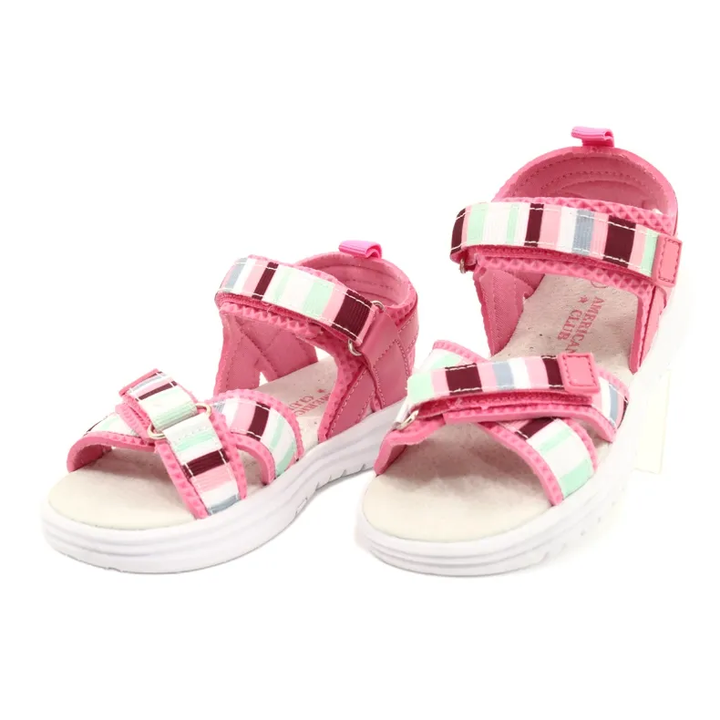 American Club Velcro Sandals Pink RL44 / 21 - Peach