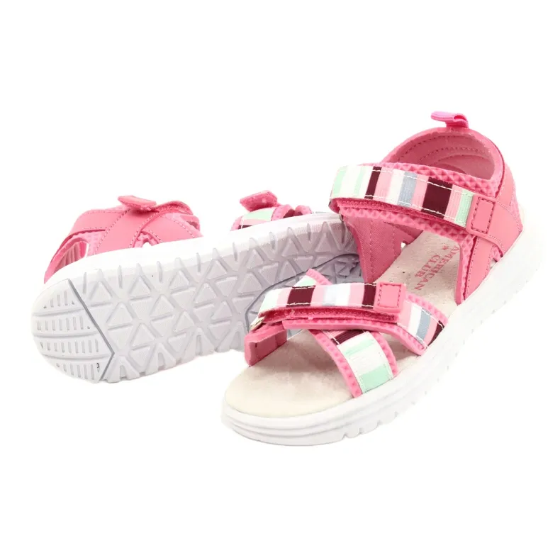 American Club Velcro Sandals Pink RL44 / 21 - Peach