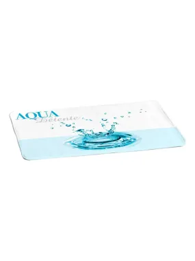 Aqua Blue Bath Mat