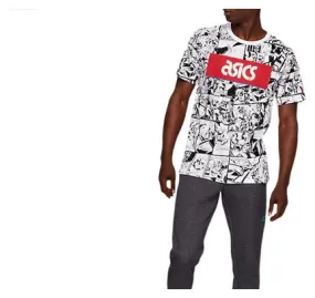 Asics Graphic Tee for Men in White