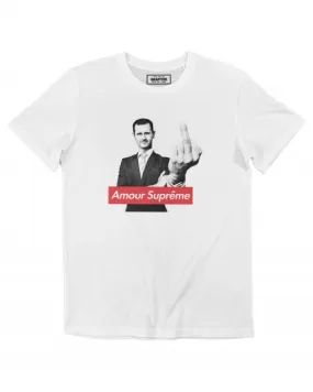 Bashar al-Assad T-Shirt - White / Heather Grey - Men | Grafitee