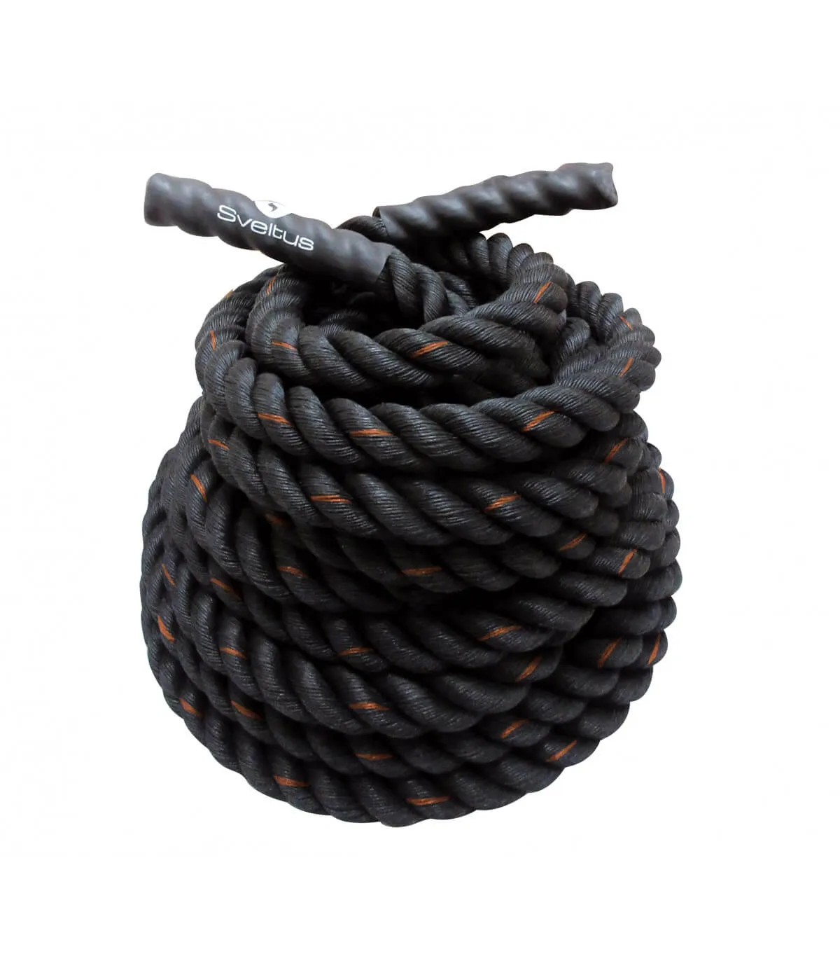 Battle Rope Sveltus - 15 m - Noir/Orange