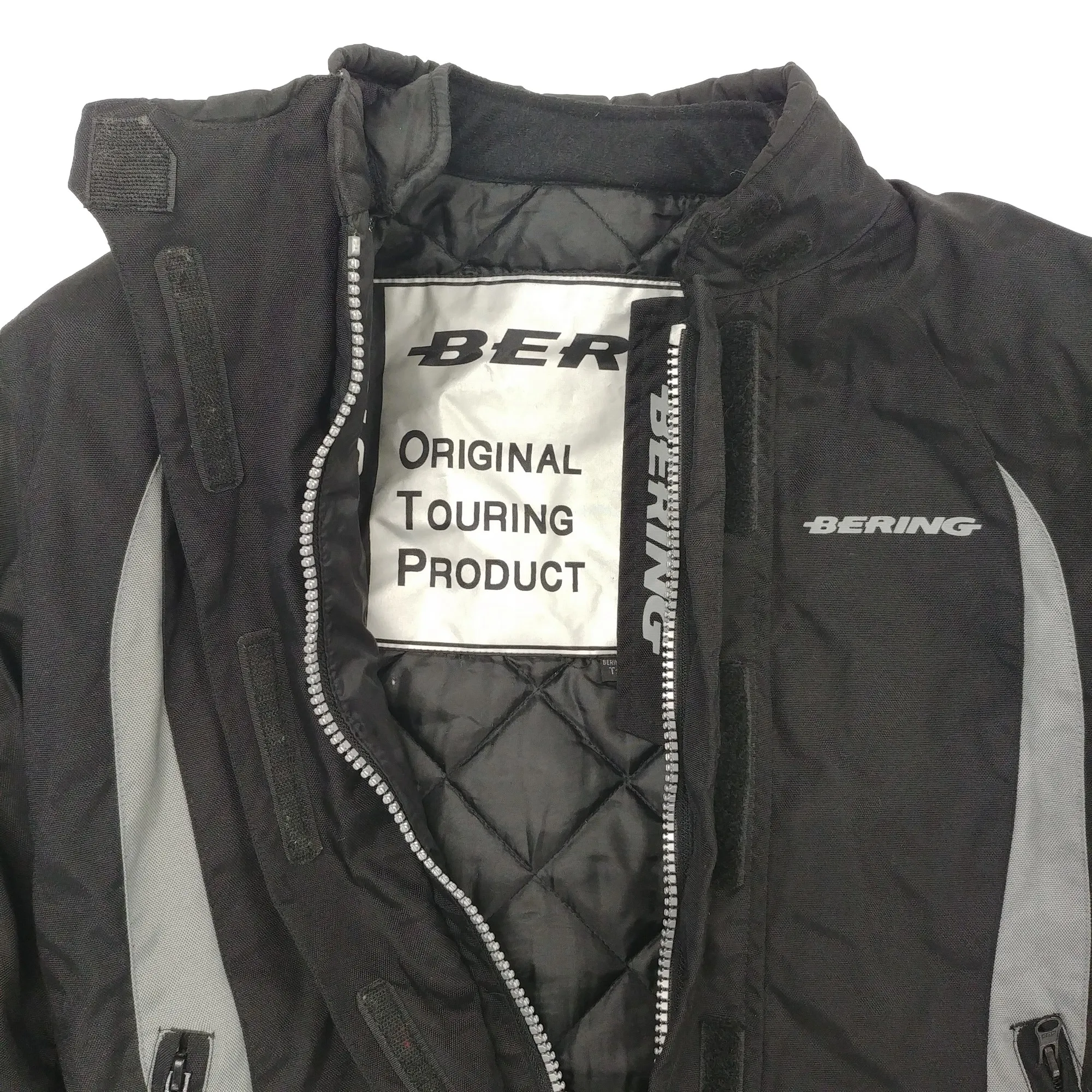 Biker Moto Blouson Veste Toile Noire - Bering T 3