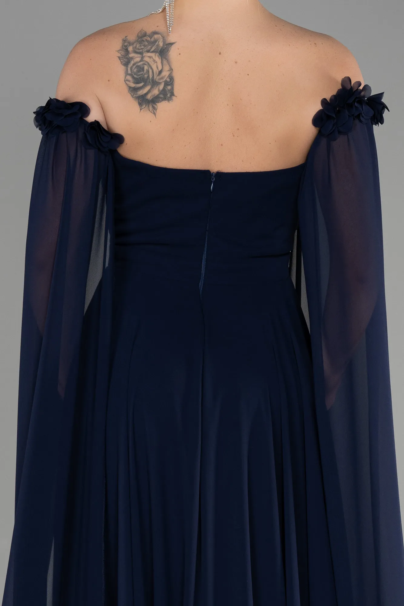 Black Chiffon Evening Gown ABU3462