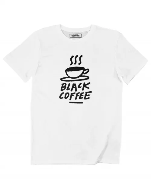 Black Coffee T-shirt - Coffee Cup Tee Illustration | Grafitee