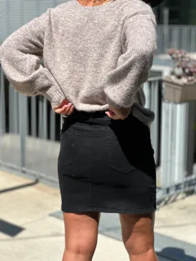 Black Lea Jean Skirt