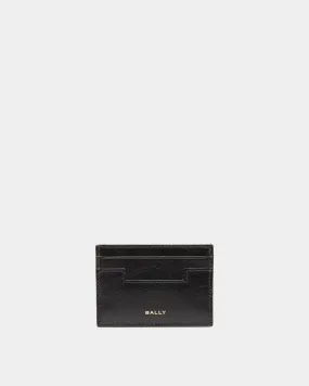 Black Leather Bally Easy Card Holder