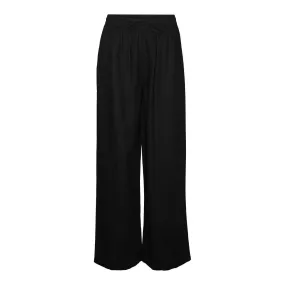 Black Linen Flowy Pants by Hope at 3 Suisses.