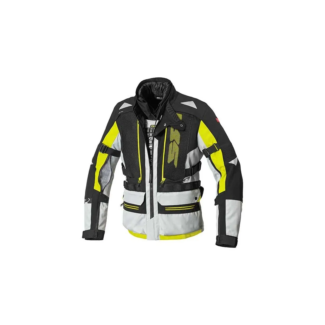 Spidi Allroad Gray Yellow H2Out Motorcycle Jacket.