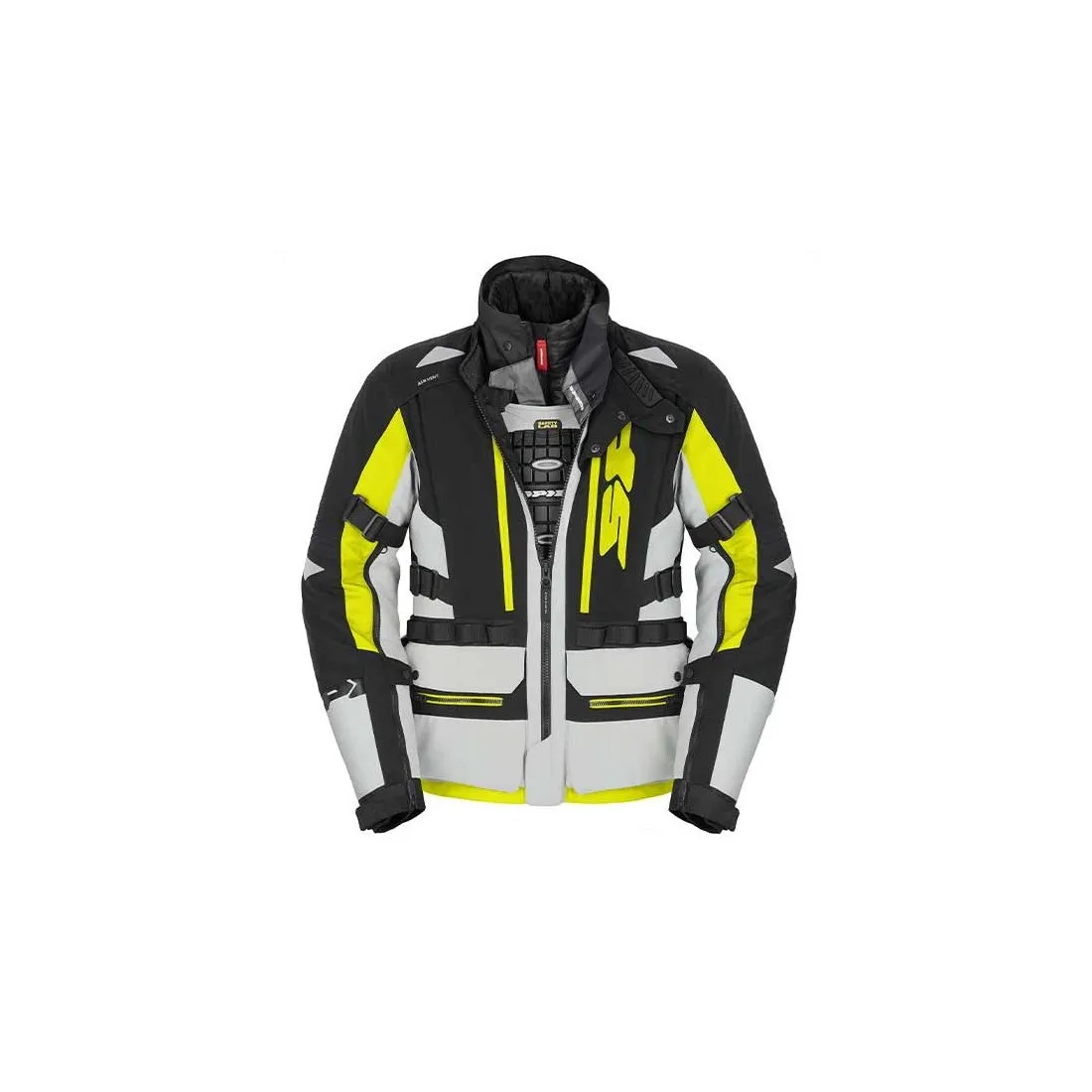 Spidi Allroad Gray Yellow H2Out Motorcycle Jacket.