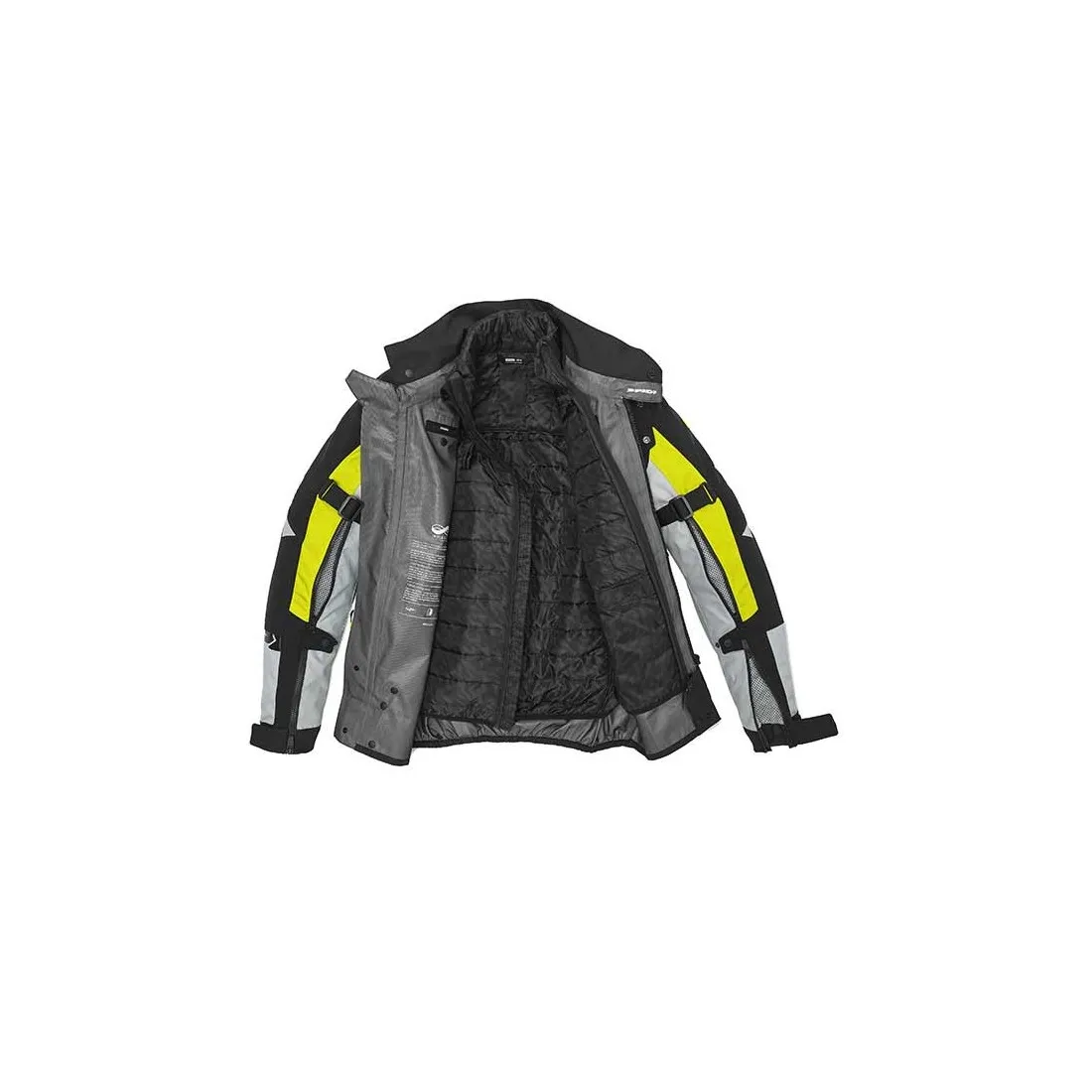 Spidi Allroad Gray Yellow H2Out Motorcycle Jacket.