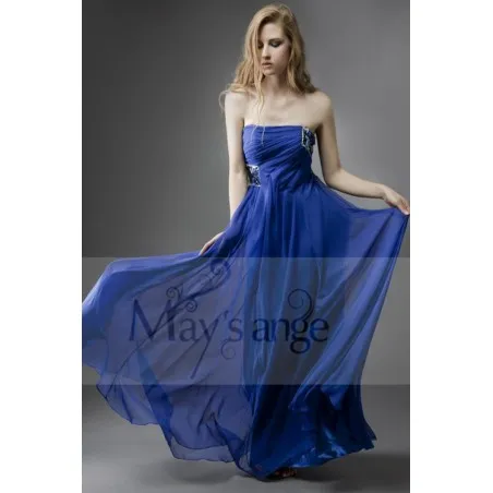 Blue Greek evening gown Maysange