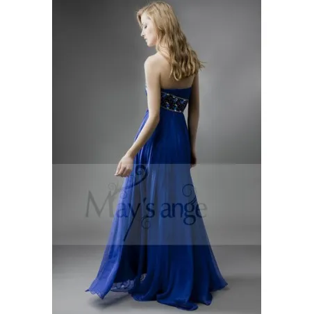 Blue Greek evening gown Maysange