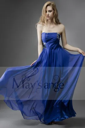 Blue Greek evening gown Maysange