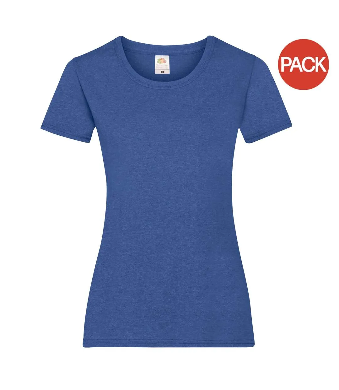 Blue Heather Women's Short Sleeve T-shirts by Fruit of the Loom