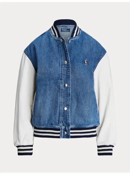 Bombers blue denim Polo Ralph lauren