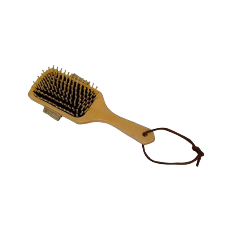 Borstiq Farm - Wooden Mane and Tail Brush with Bristle Pins