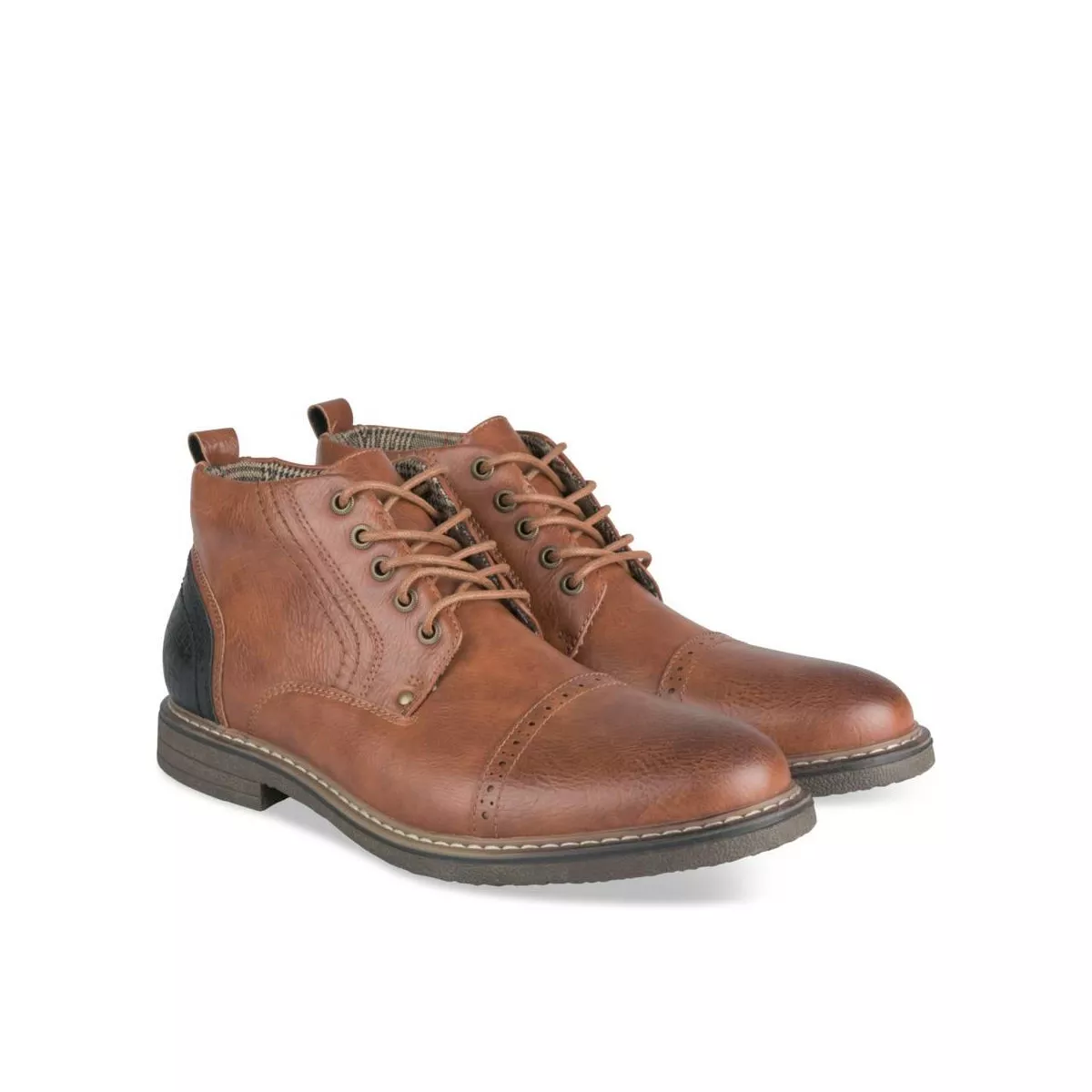 Bottines COGNAC DENIM SIDE