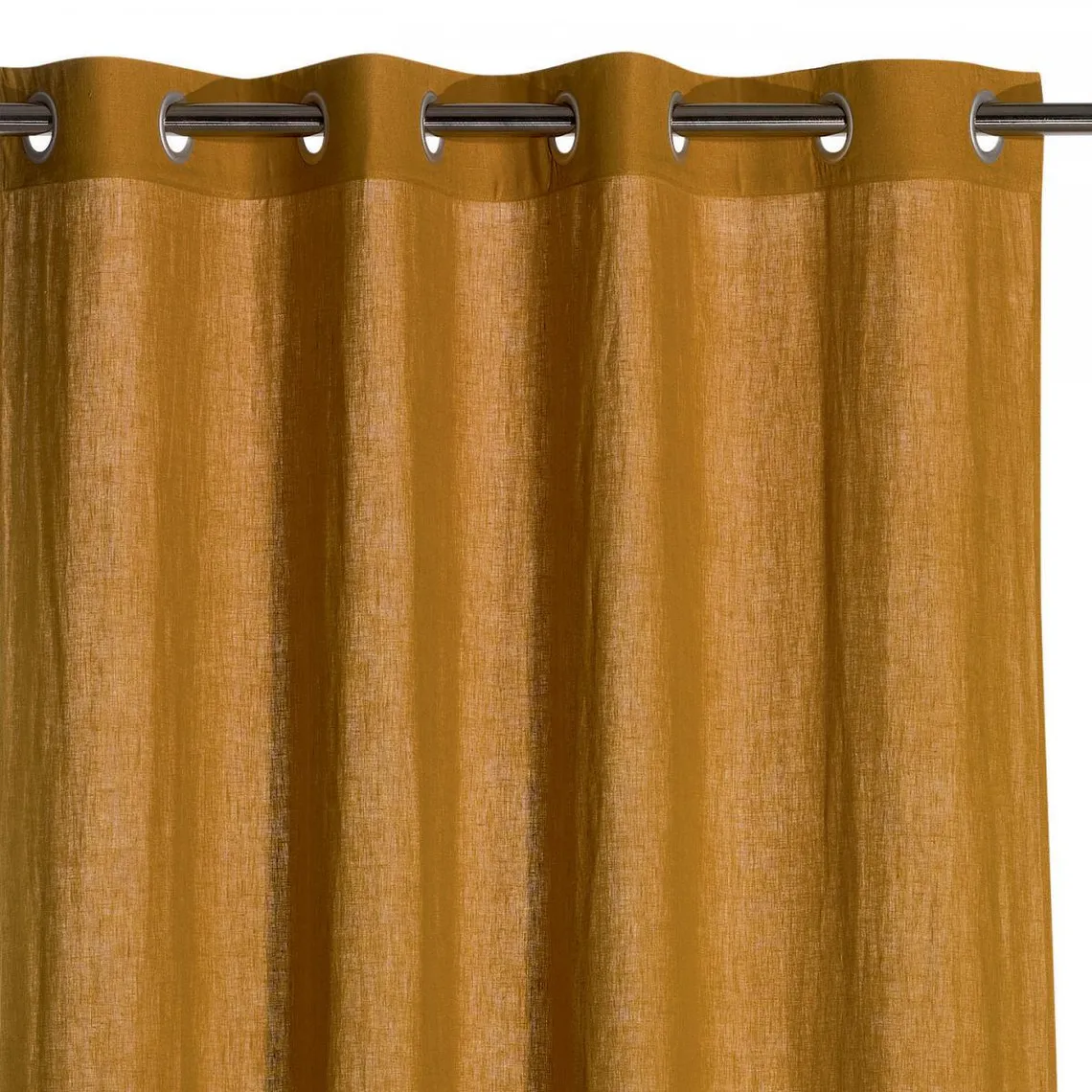 Bronze Linen Stonewashed Curtain - 3 SUISSES Curtains