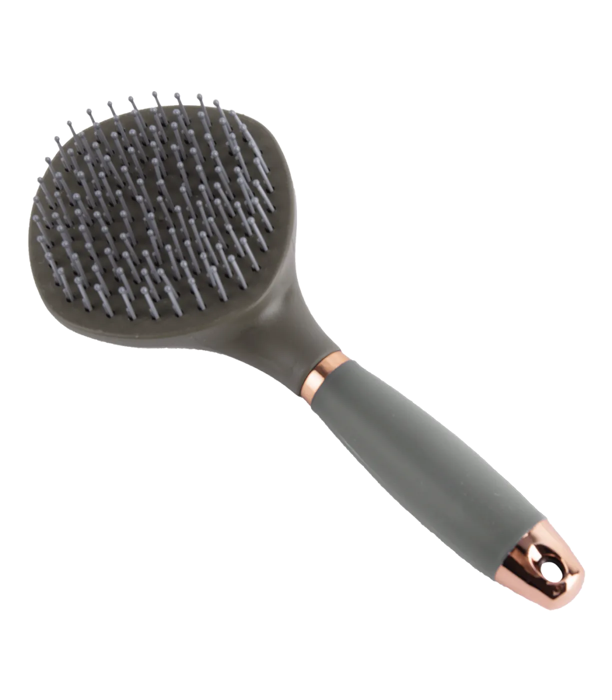 Brosse à crins avec poignée en gel