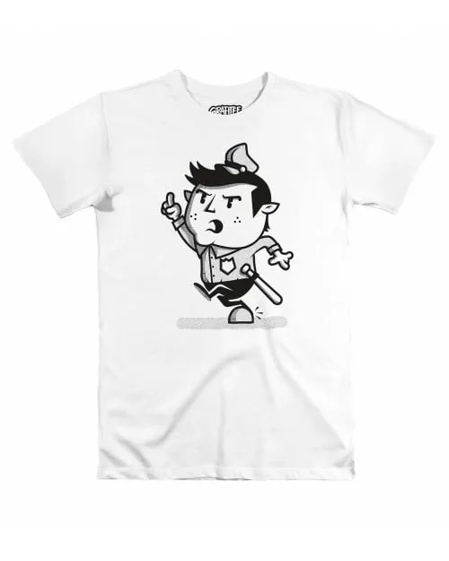 Cartoon Style Police Officer T-shirt Design | Grafitee