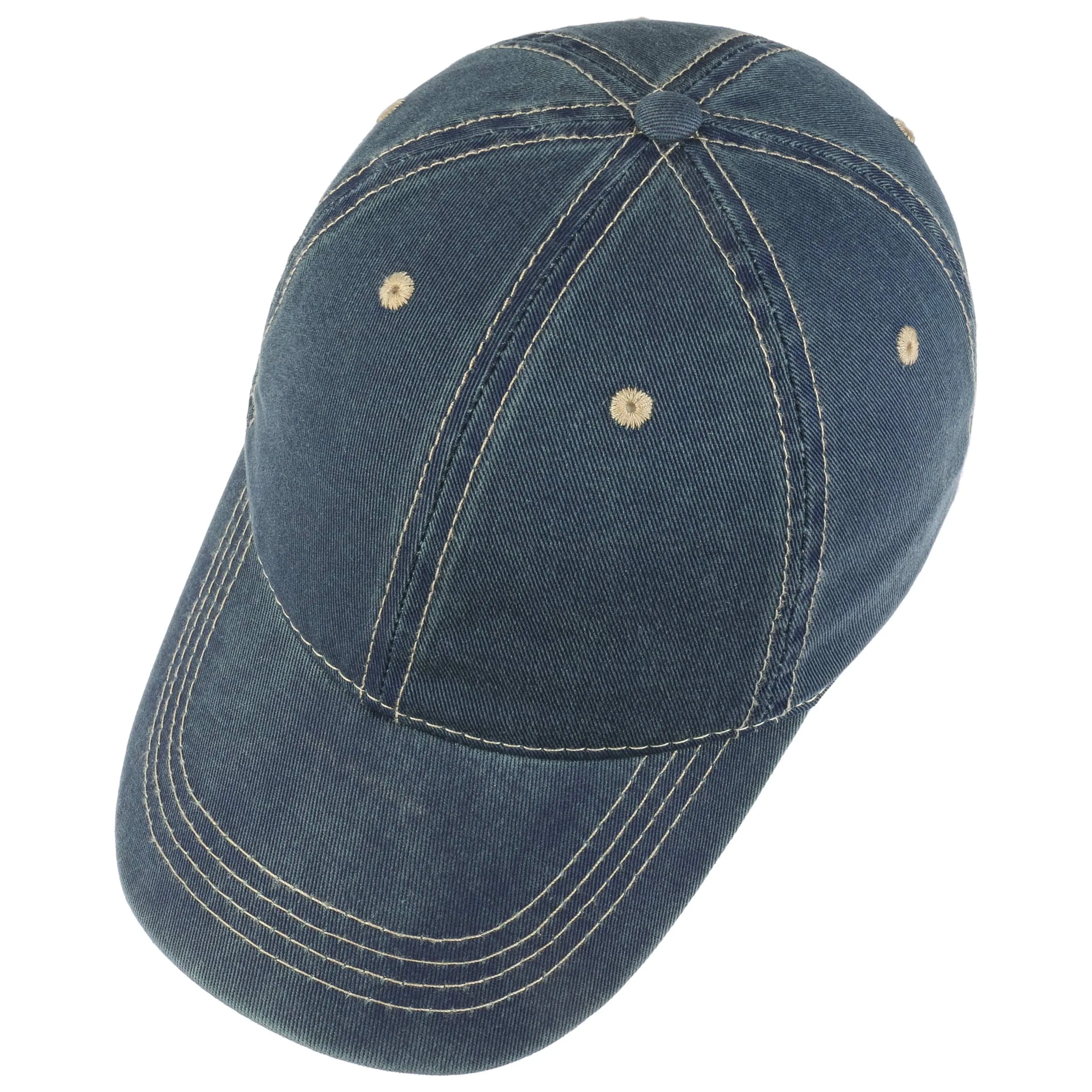 Washed Denim Baseball Cap - Buy Online ans Order Now at Chapeaushop