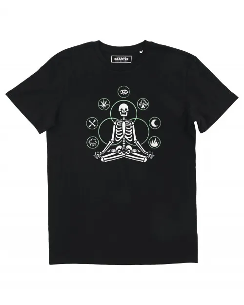 Chakra Skeleton Yoga T-shirt | Grafitee