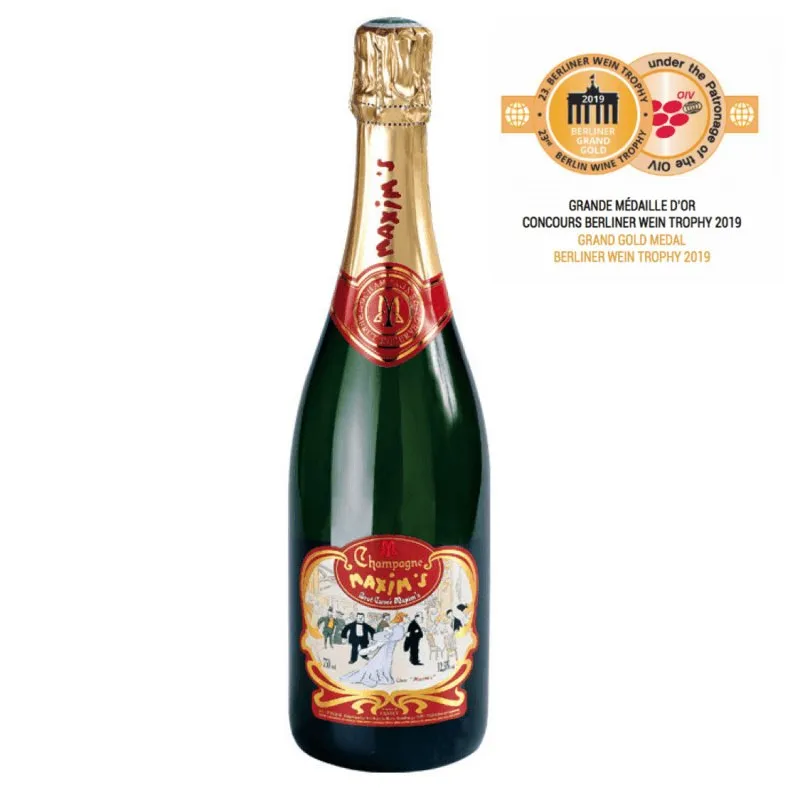 MAXIM'S Gold Medal Champagne Brut - Top Quality French Champagne