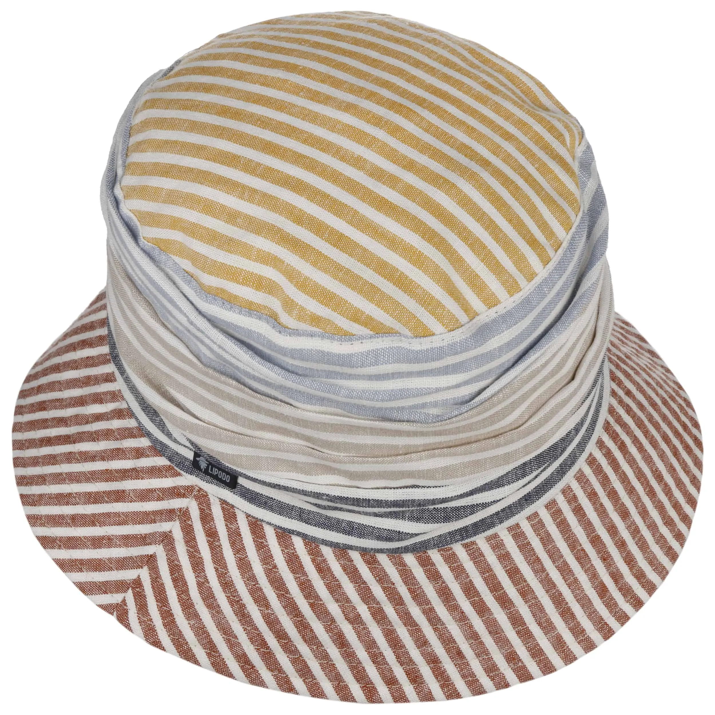 Lin Colour Striped Bucket Hat by Lipodo --> Hats, Caps & Beanies Online ▷ Chapeaushop