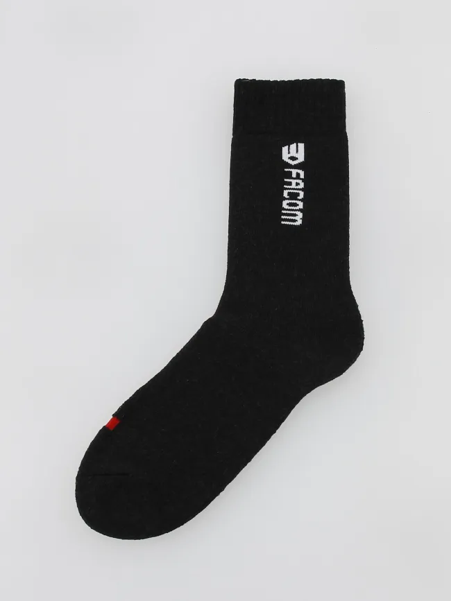 Chaussettes hautes de travail noir homme - Facom | wimod