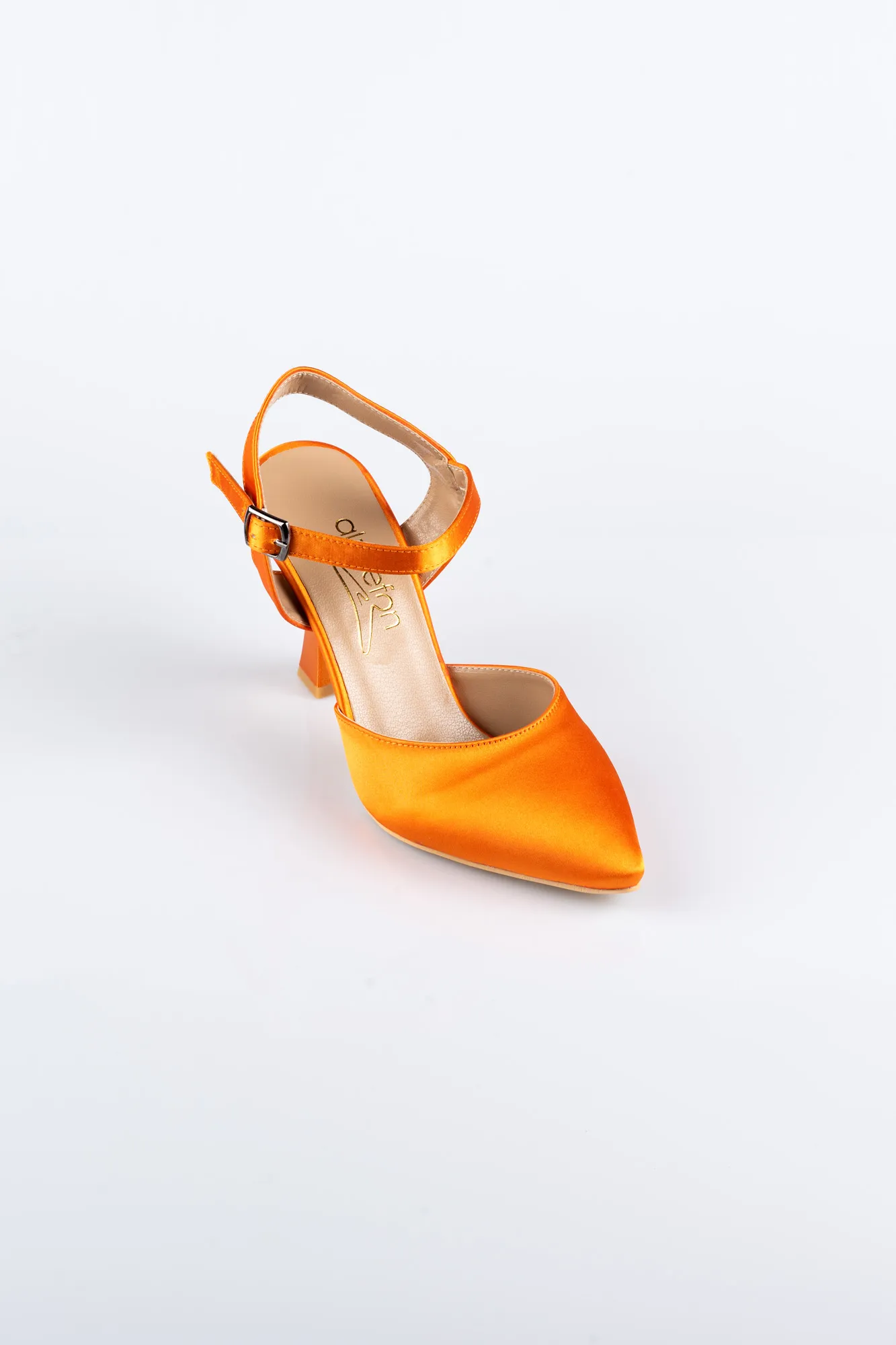 Chaussure de soirée Satin Orange AB1086