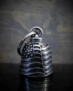 Cloche de moto unique Bravo bells drapeau américain