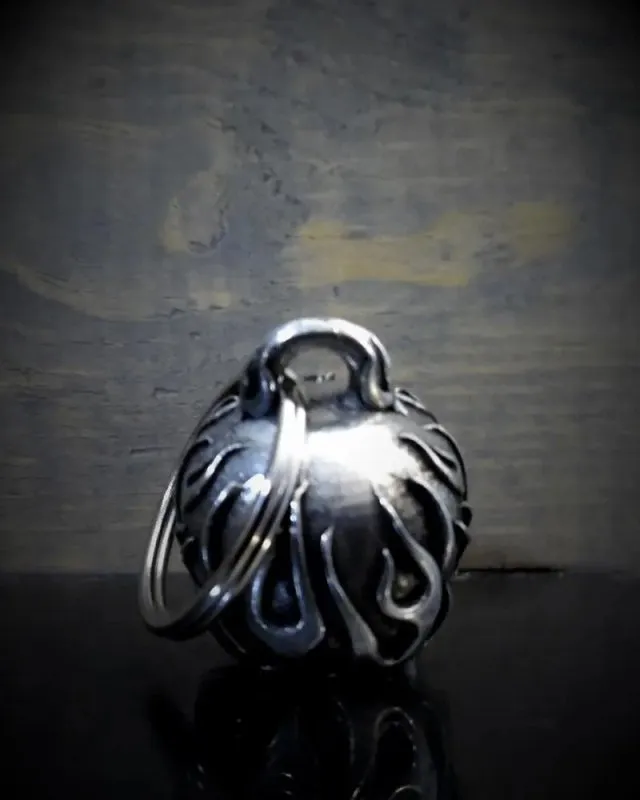 Unique Motorcycle Bell Flame Skull