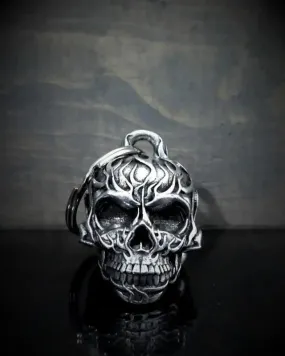 Unique Motorcycle Bell Flame Skull