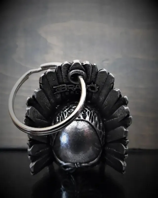 Unique Motorcycle Bell Indian Skull + Diamond