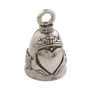 Cloche moto porte bonheur Guardian Bell® Claddagh