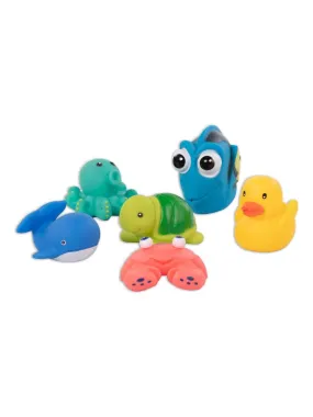 Bath Toys Set (6 Pieces) - Multicolor