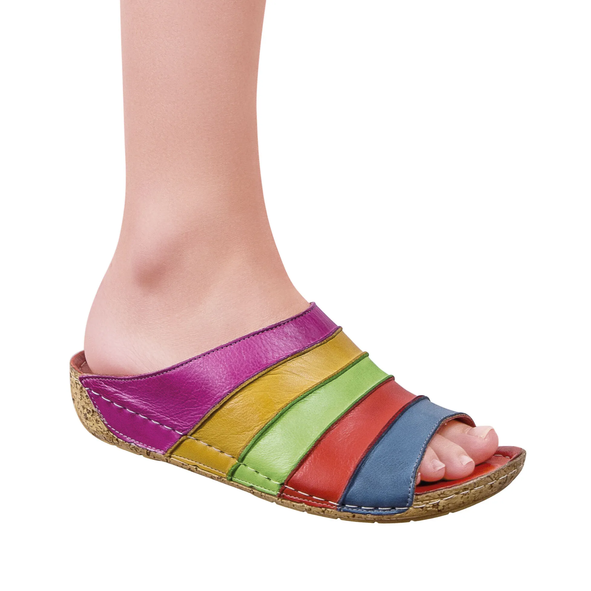 Colorful leather mule shoes Gemini ⋆ Lehner Versand