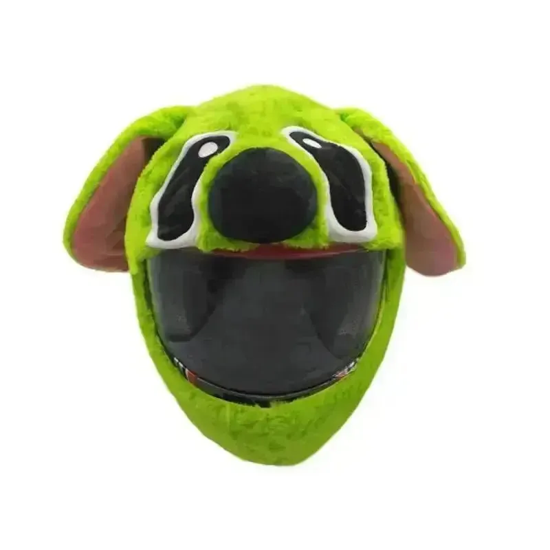 Motorcycle Helmet Cover - Green Stitch