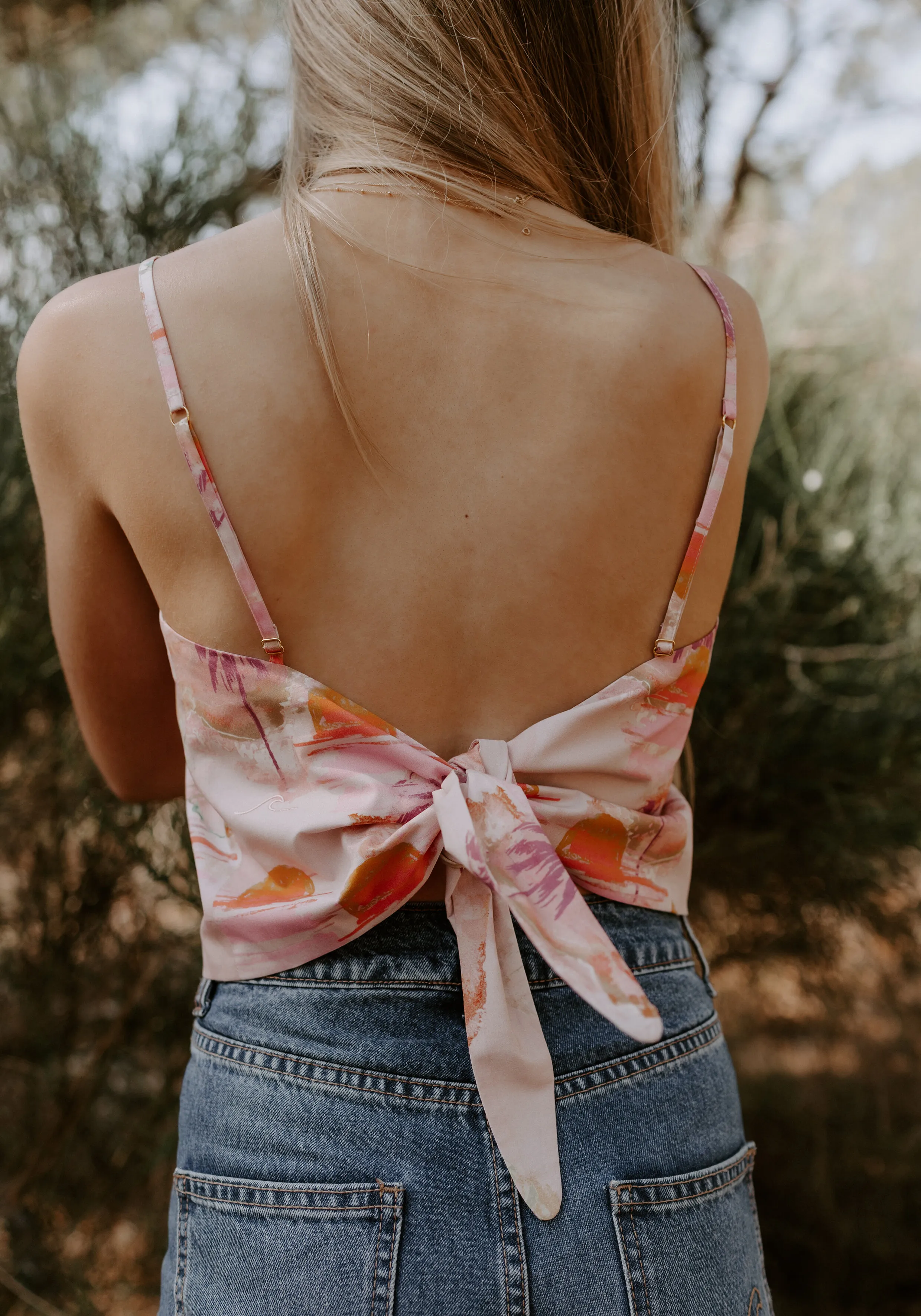 CROP TOP SUNN ROSE - OH LES JOLIS | Marque française de vêtements et accessoires en coton biologique.