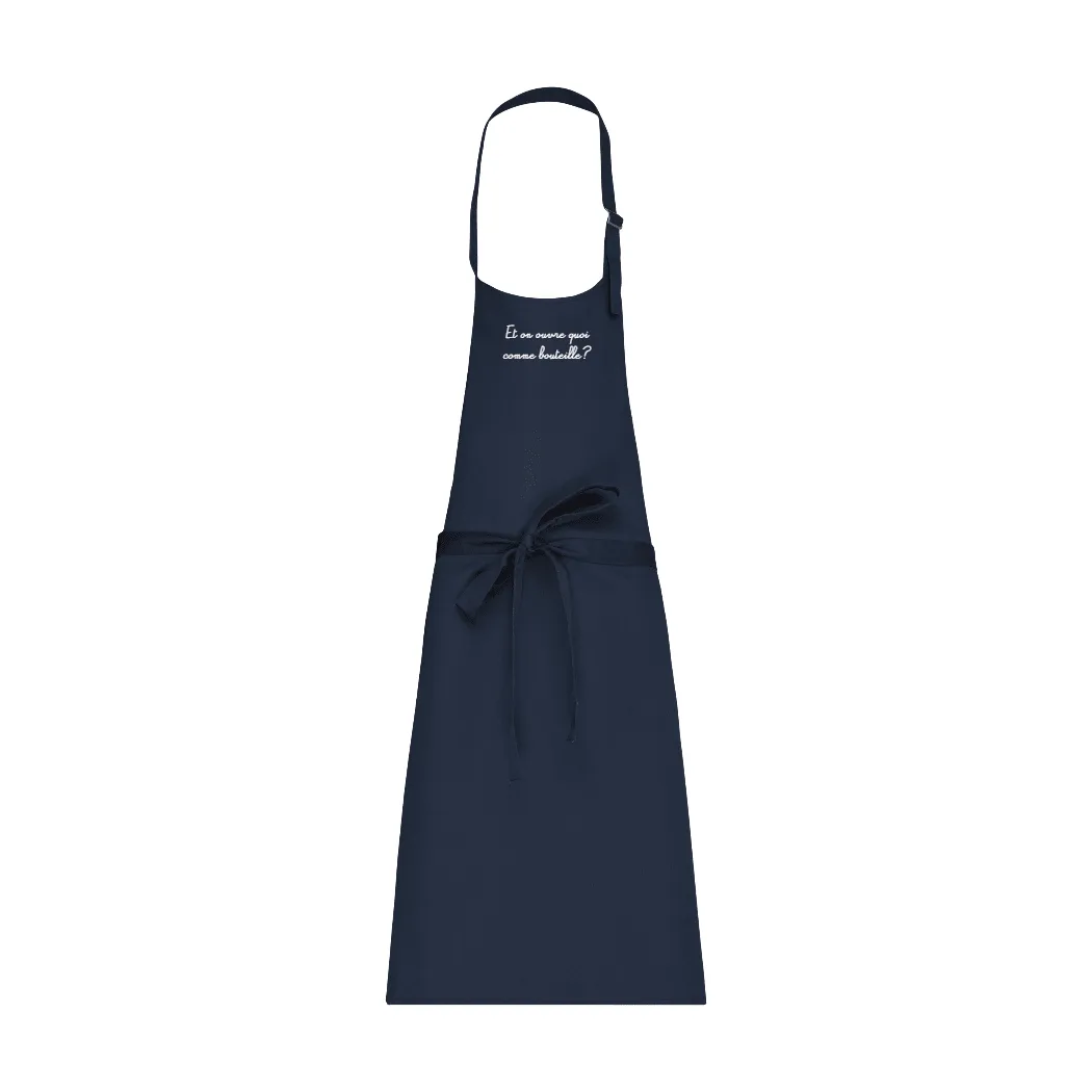 Customizable pocketless apron