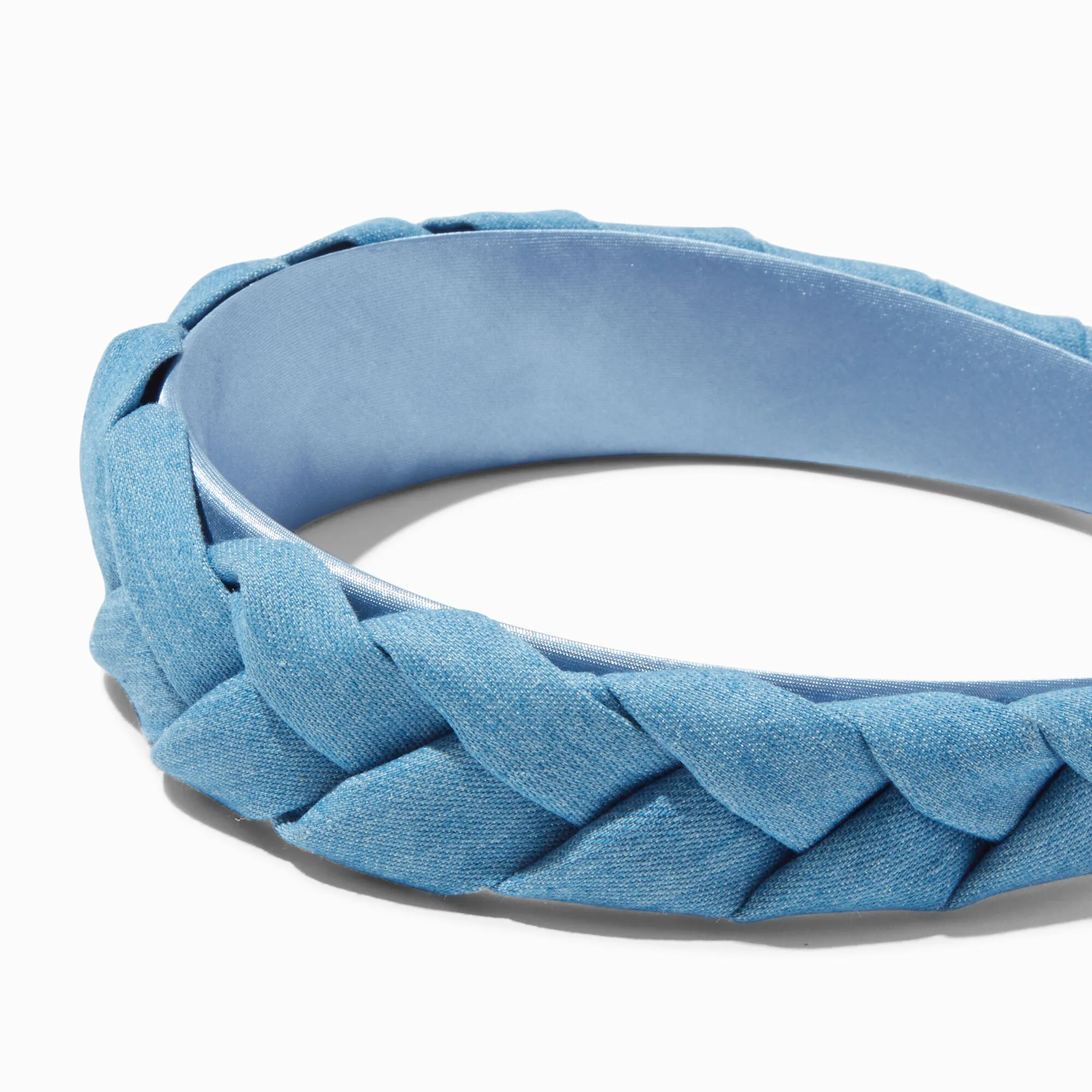 Denim braided headband