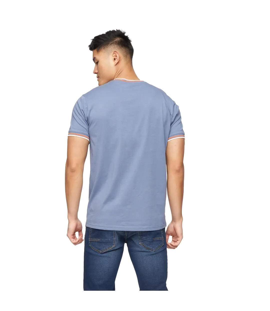 Denim Crosshatch Men's T-shirt - Shop Now