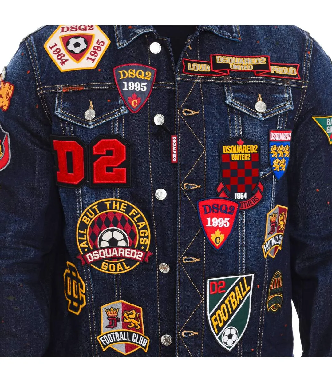 Denim jacket patches men S74AM1079-S30664