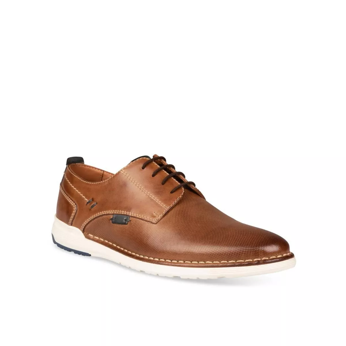 Derbies COGNAC DENIM SIDE CUIR