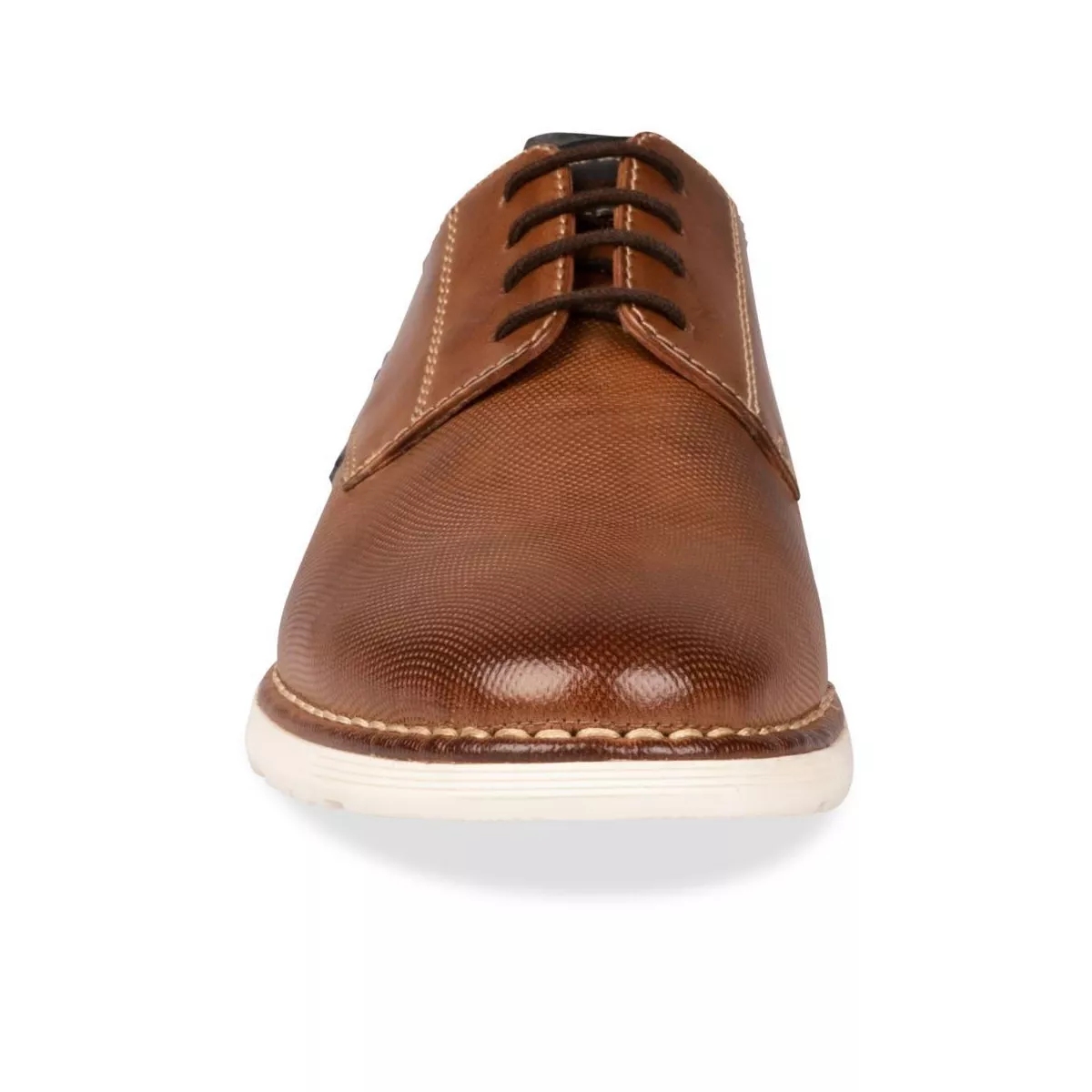 Derbies COGNAC DENIM SIDE CUIR