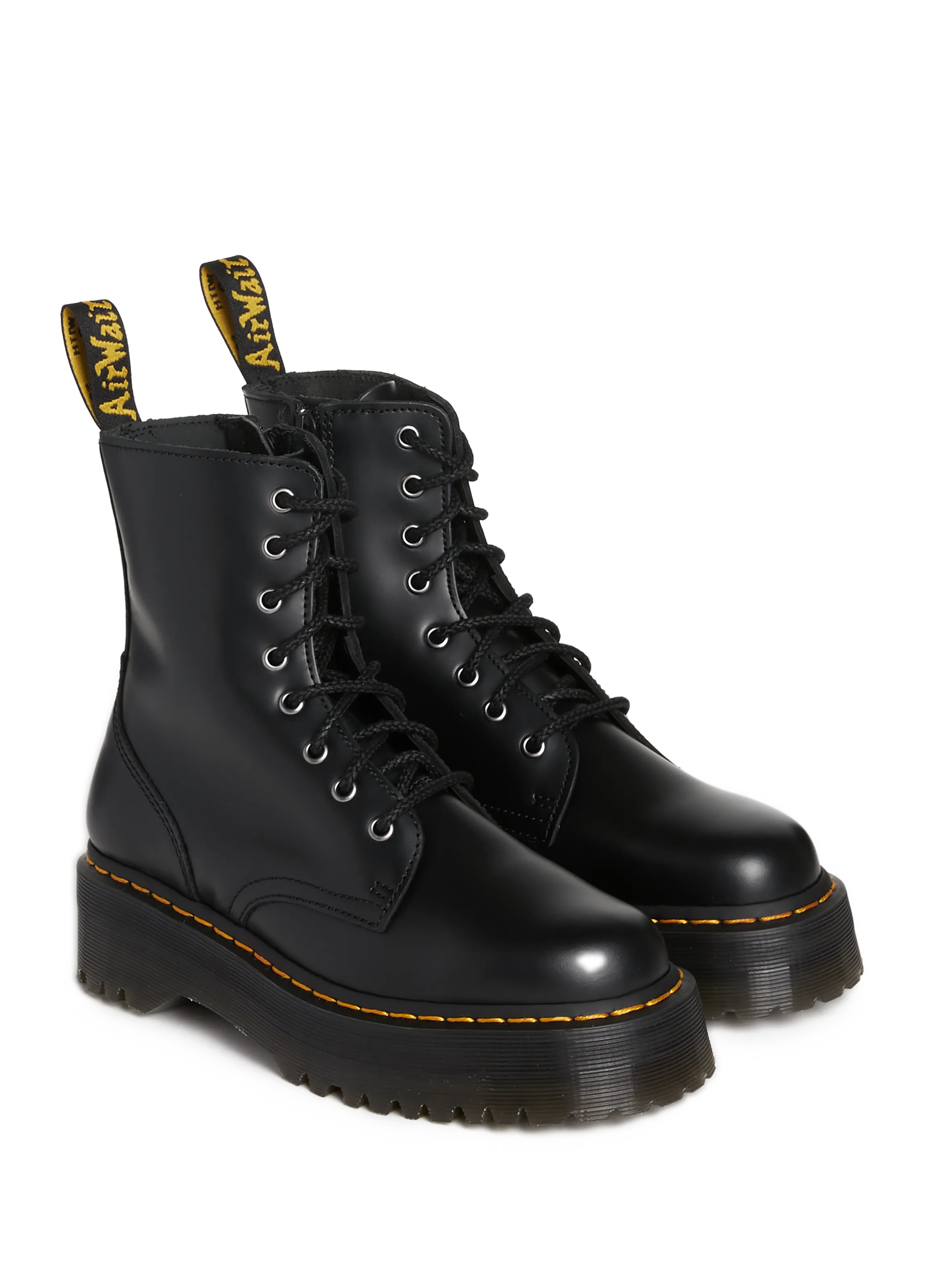 Black Leather Jadon Dr. Martens Boots - On-Page SEO Score: 95%