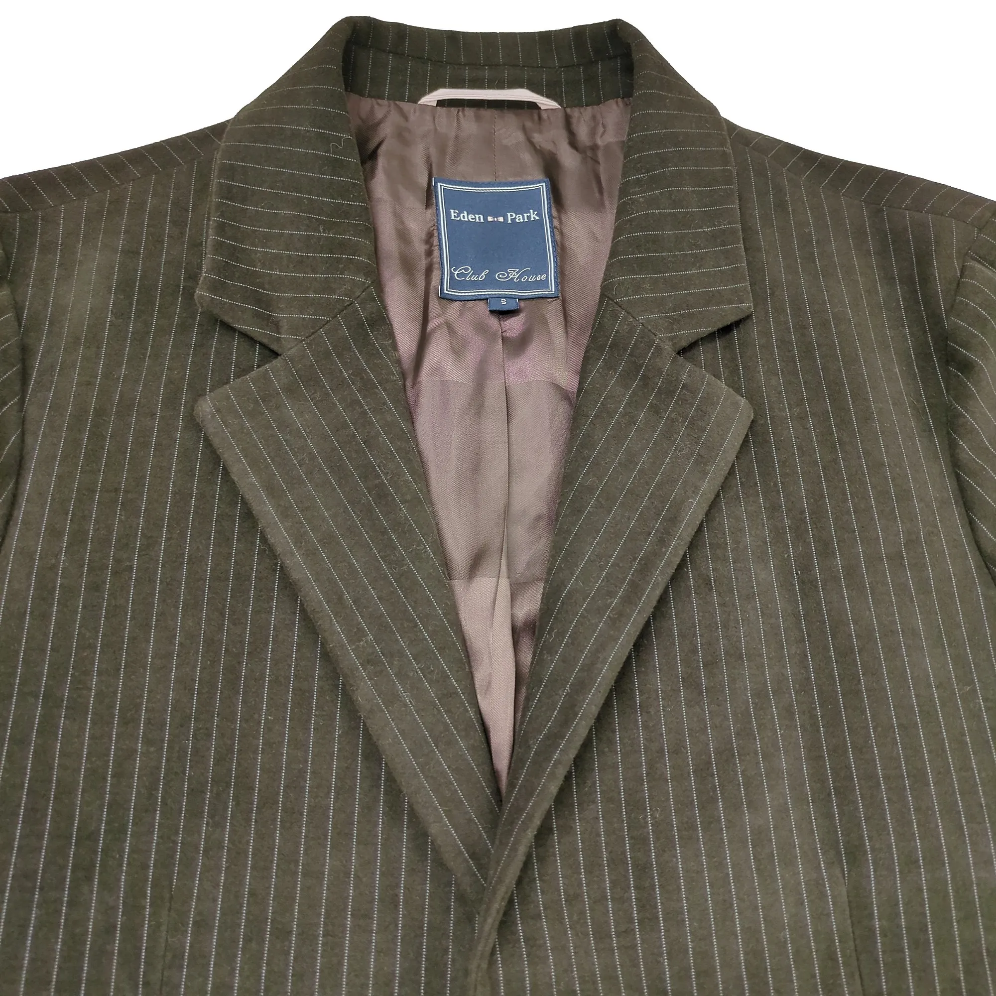 Eden Park Brown Striped T S Blazer Suit Jacket